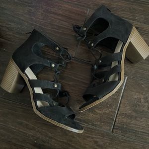 Fergalicious Brand Black Sandals super cute there like gladiator sandles !